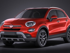 Fiat 500X Cross 2015 vray 3D Model