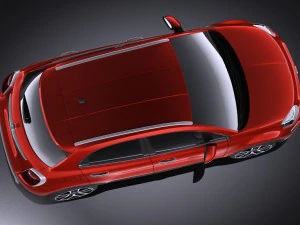 Fiat 500X Cross 2015 vray 3D Model
