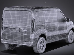 Fiat Doblo Cargo 2015 vray 3D Model
