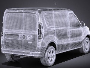 Fiat Doblo Cargo 2015 vray 3D Model