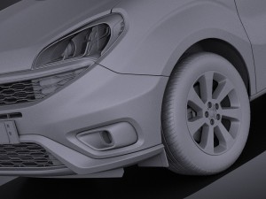 Fiat Doblo Passenger 2015 vray Modello 3D
