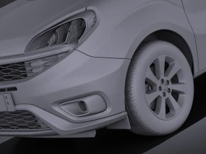 Fiat Doblo Passenger 2015 vray 3D Model