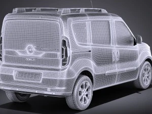 Fiat Doblo Passenger 2015 vray 3D Model