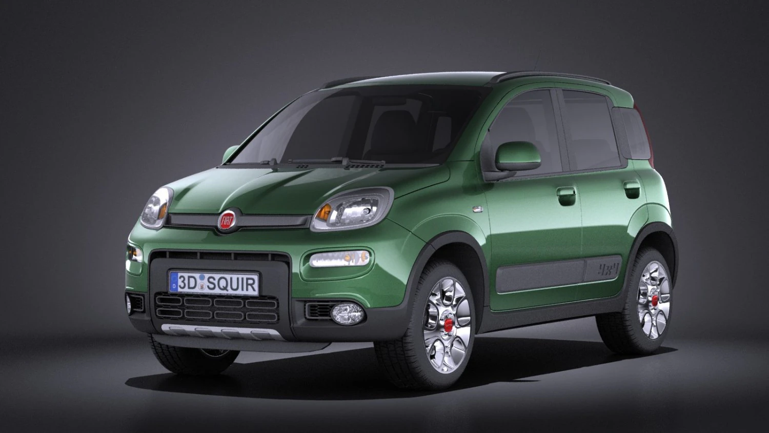 Fiat Panda 4x4 2013 vray 3D Model .c4d .max .obj .3ds .fbx .stl .blend 