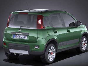 Fiat Panda 4x4 2013 vray 3D Model