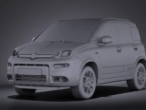 Fiat Panda 4x4 2013 vray 3D Model