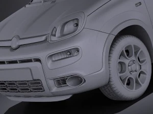 Fiat Panda 4x4 2013 vray 3D Model