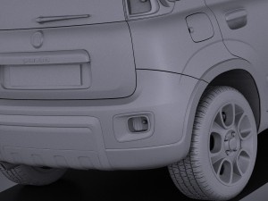 Fiat Panda 4x4 2013 vray 3D-Modell