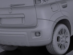 Fiat Panda 4x4 2013 vray 3D Model