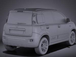 Fiat Panda 4x4 2013 vray 3D-Modell