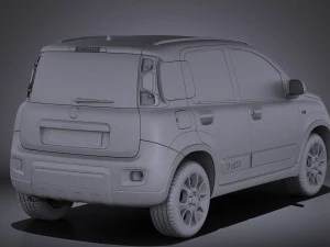 Fiat Panda 4x4 2013 vray 3D Model