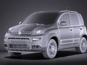Fiat Panda 4x4 2013 vray 3D-Modell