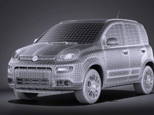 Fiat Panda 4x4 2013 vray 3D Model