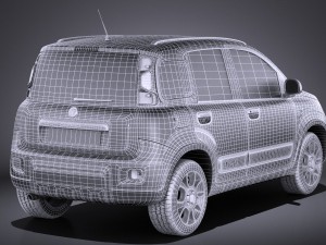Fiat Panda 4x4 2013 vray 3D-Modell