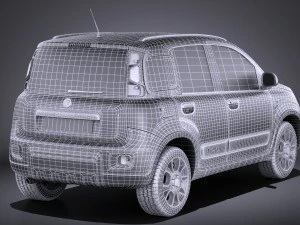 Fiat Panda 4x4 2013 vray 3D Model