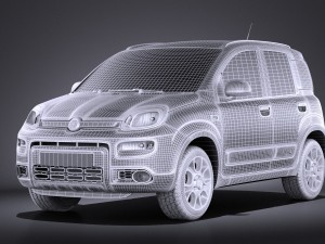Fiat Panda 4x4 2013 vray 3D-Modell
