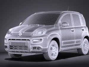 Fiat Panda 4x4 2013 vray 3D Model
