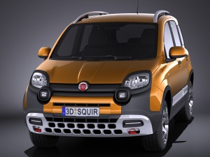 Fiat Panda Cross Country 2014 vray 3D-Modell