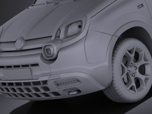 Fiat Panda Cross Country 2014 vray 3D-Modell