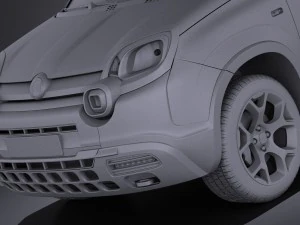 Fiat Panda Cross Country 2014 vray 3D Model
