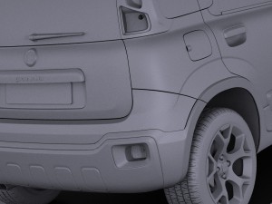 Fiat Panda Cross Country 2014 vray 3D-Modell