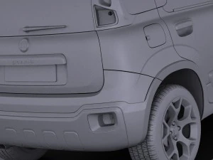 Fiat Panda Cross Country 2014 vray 3D Model