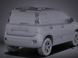 Fiat Panda Cross Country 2014 vray 3D-Modell