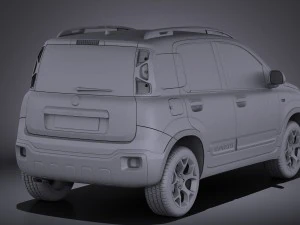 Fiat Panda Cross Country 2014 vray 3D Model
