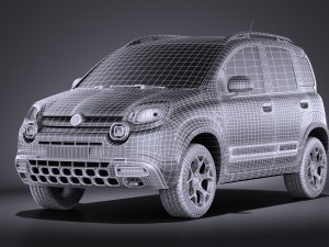 Fiat Panda Cross Country 2014 vray 3D-Modell
