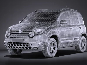 Fiat Panda Cross Country 2014 vray 3D Model