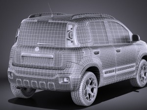 Fiat Panda Cross Country 2014 vray 3D-Modell