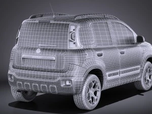 Fiat Panda Cross Country 2014 vray 3D Model