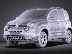 Fiat Panda Cross Country 2014 vray 3D-Modell