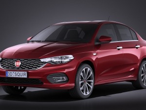 Fiat Tipo 2016 vray 3D Model