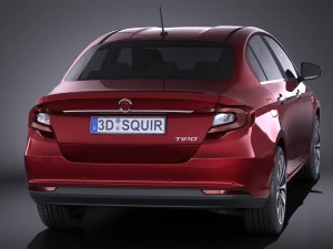 Fiat Tipo 2016 vray 3D Model