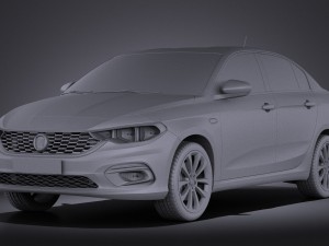 Fiat Tipo 2016 vray Modelo 3D