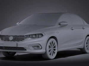 Fiat Tipo 2016 vray 3D Model