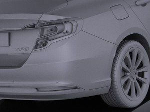 Fiat Tipo 2016 vray Modelo 3D