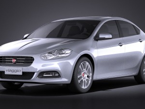 Fiat Viaggio 2013 vray 3D Model