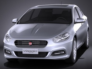 Fiat Viaggio 2013 vray 3D 模型