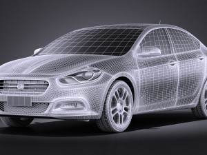 Fiat Viaggio 2013 vray 3D 模型