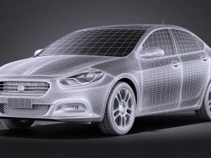 Fiat Viaggio 2013 vray 3D Model