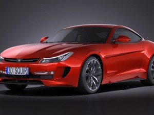 Generic Average Sport Coupe 2015 vray 3D Model