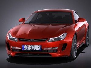 Generic Average Sport Coupe 2015 vray Modelo 3D