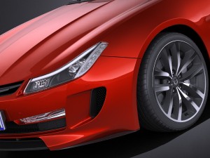 Generic Average Sport Coupe 2015 vray Modelo 3D