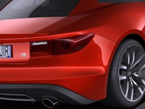 Generic Average Sport Coupe 2015 vray Modelo 3D
