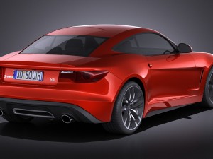 Generic Average Sport Coupe 2015 vray Modelo 3D