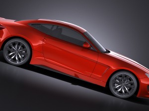 Generic Average Sport Coupe 2015 vray Modelo 3D