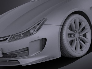 Generic Average Sport Coupe 2015 vray Modelo 3D