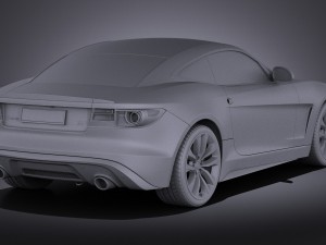 Generic Average Sport Coupe 2015 vray Modelo 3D